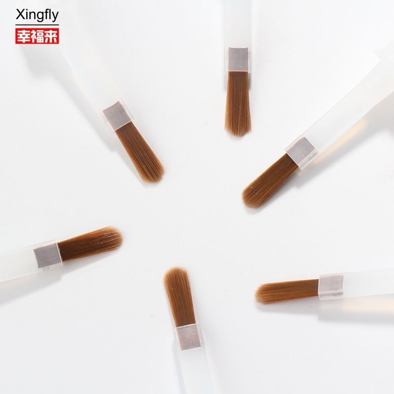 Szczotka do szczotkowania paznokci z nylonu Zastępcza szczotka do żelu Szczotka do szczotkowania paznokci Baza Top Coat Nail Glue Oil