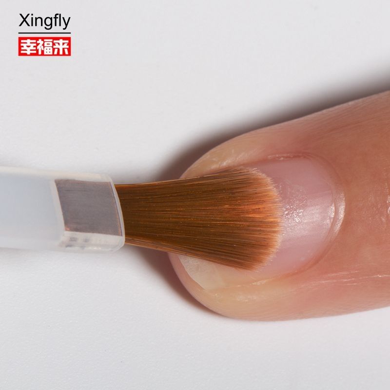 Szczotka do szczotkowania paznokci z nylonu Zastępcza szczotka do żelu Szczotka do szczotkowania paznokci Baza Top Coat Nail Glue Oil
