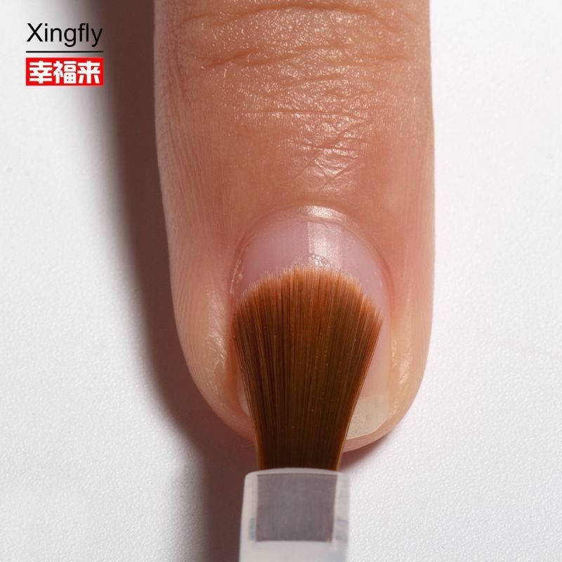 Szczotka do szczotkowania paznokci z nylonu Zastępcza szczotka do żelu Szczotka do szczotkowania paznokci Baza Top Coat Nail Glue Oil