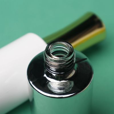 Zamknięcie pokrywa szklana puste butelki lakieru do paznokci Gładka powierzchnia SGS