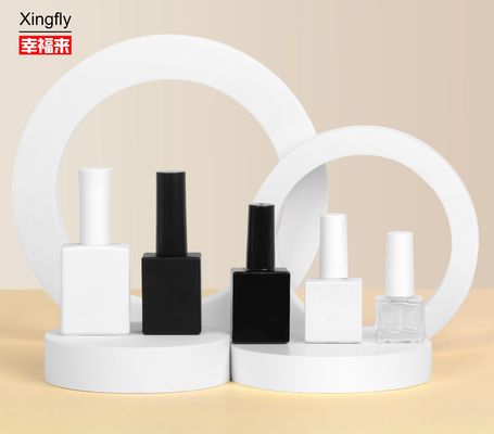 Szklane szyi butelkowe 5 ml lakier do paznokci butelka UV Gel powłoka z szczotką i czapką