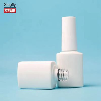 8 ml lakieru do paznokci Szklana butelka kwadratowa z szczotką