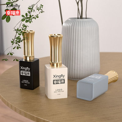 13 ml Żel Polish Pudełko kwadratowe UV Kosmetyczne Opakowanie Nagel Polish Szklana buteleczka