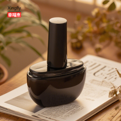 Dobra cena 17ml Nail Polish Bottle Custom Color UV Gel Empty Glass Vial With Brush Stained Glass Design w Internecie